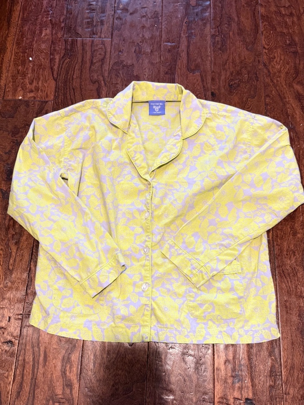 Pine Cone Hill Chartruse Yellow Pajama Set Size xs